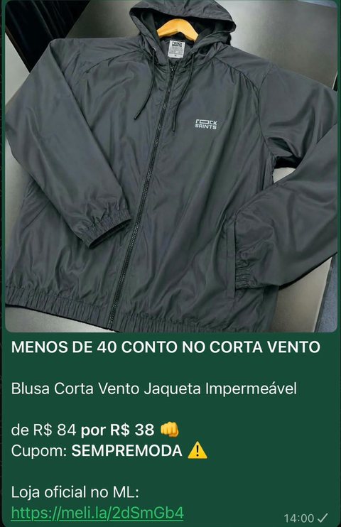 Jaqueta corta-vento