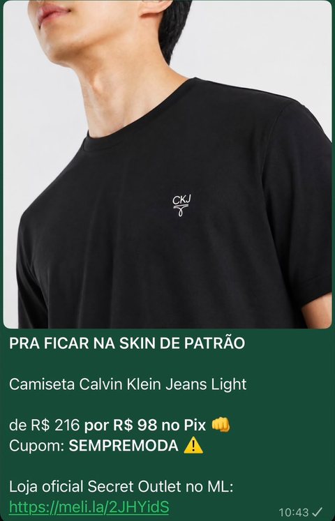 Camiseta Calvin Klein
